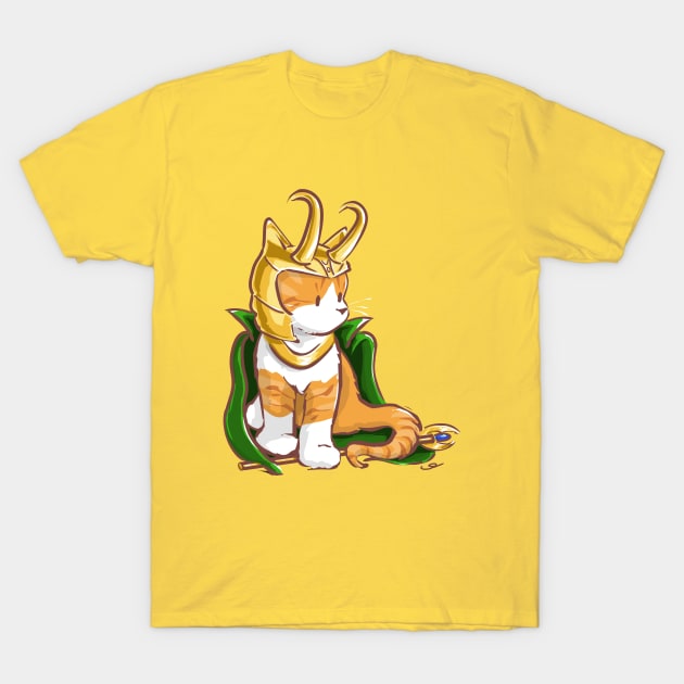 Lokitty Loki Cat T-Shirt by ElephantShoe